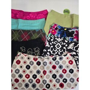 Thirty One Purse Skirt Cover Lot 8 Floral Argyle Damask Geometric Multi Color OS